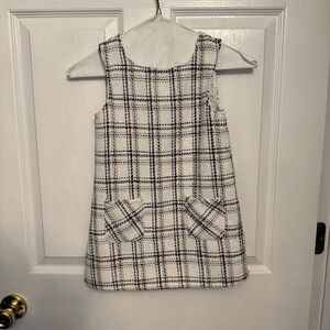 Max Studio Kids Dress - Black and White Plaid